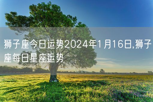 狮子座今日运势2024年1月16日,狮子座每日星座运势(图1)