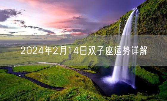 2024年2月14日双子座运势详解(图1)