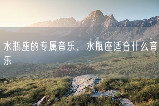 水瓶座的专属音乐，水瓶座适合什么音乐(图1)