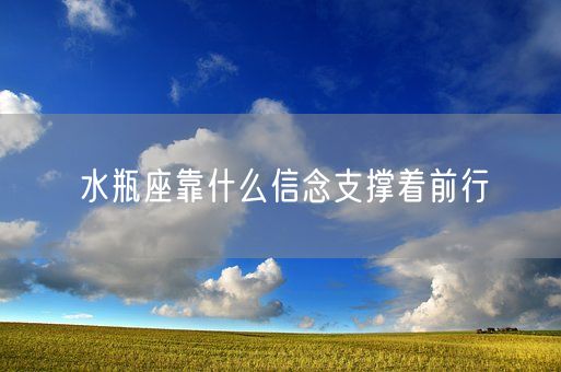 水瓶座靠什么信念支撑着前行(图1)