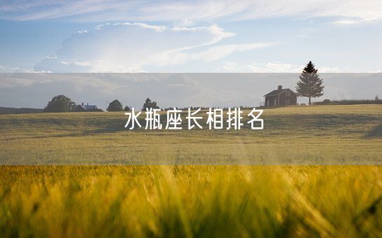 水瓶座长相排名(图1)