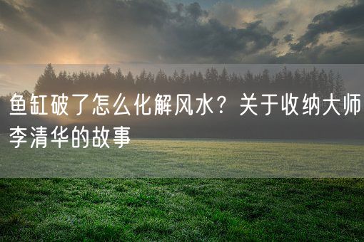 鱼缸破了怎么化解风水？关于收纳大师李清华的故事(图1)