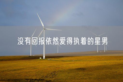 没有回报依然爱得执着的星男(图1)