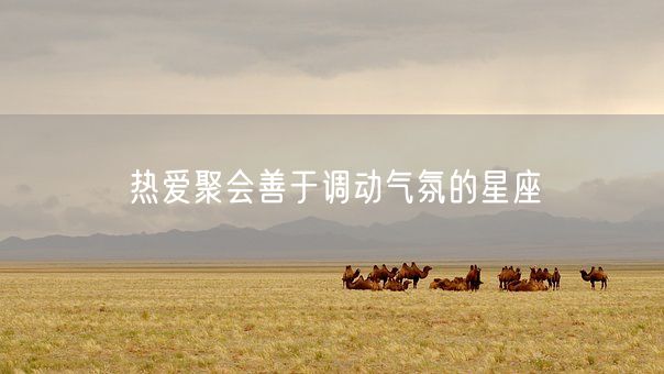热爱聚会善于调动气氛的星座(图1)