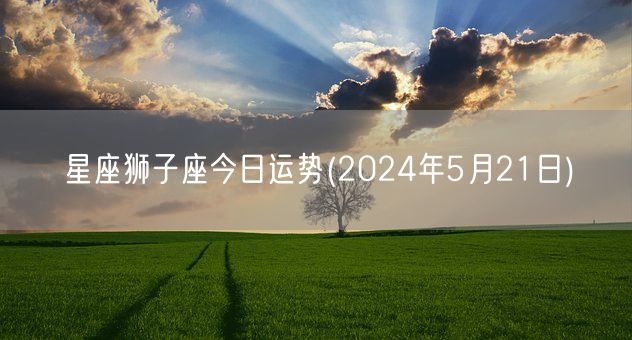 星座狮子座今日运势(2024年5月21日) (图1)