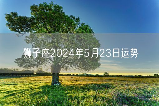 狮子座2024年5月23日运势(图1)