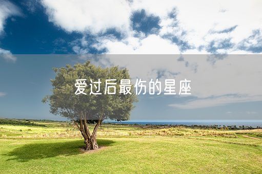 爱过后最伤的星座(图1)