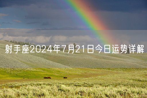 射手座2024年7月21日今日运势详解(图1)