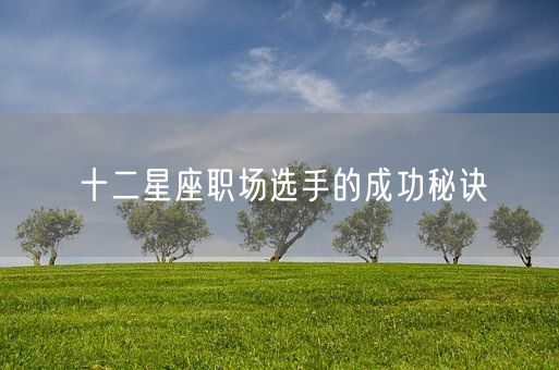 十二星座职场选手的成功秘诀(图1)