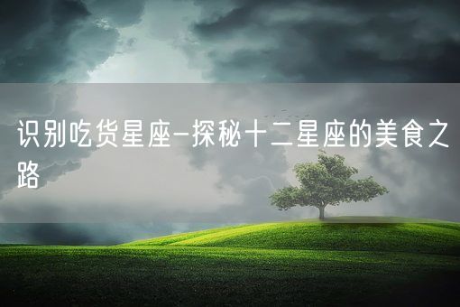 识别吃货星座-探秘十二星座的美食之路(图1)