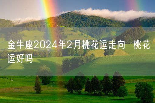 金牛座2024年2月桃花运走向  桃花运好吗(图1)