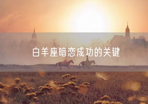白羊座暗恋成功的关键(图1)
