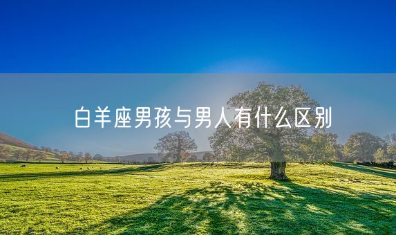 白羊座男孩与男人有什么区别(图1)