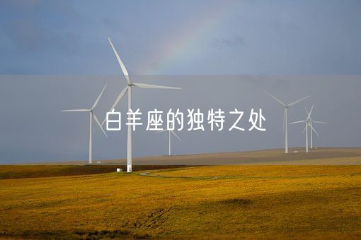 白羊座的独特之处(图1)