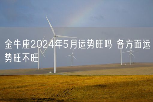 金牛座2024年5月运势旺吗 各方面运势旺不旺(图1)