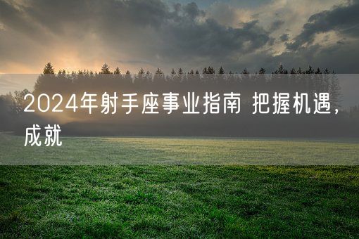 2024年射手座事业指南 把握机遇，成就(图1)