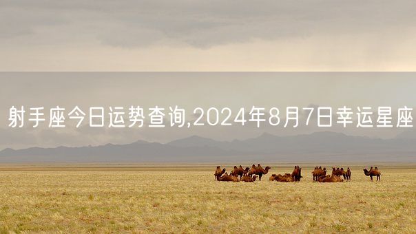 射手座今日运势查询,2024年8月7日幸运星座(图1)