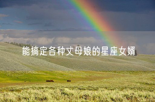 能搞定各种丈母娘的星座女婿(图1)