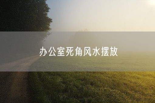 办公室死角风水摆放(图1)