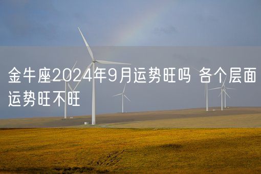 金牛座2024年9月运势旺吗 各个层面运势旺不旺(图1)