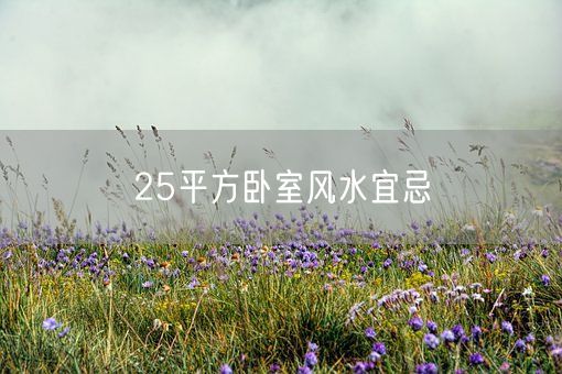 25平方卧室风水宜忌(图1)