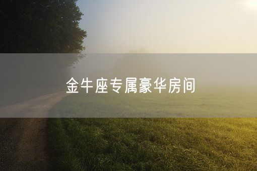 金牛座专属豪华房间(图1)