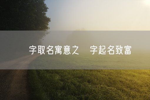 宬字取名寓意之宬字起名致富(图1)