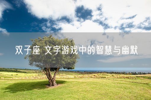 双子座 文字游戏中的智慧与幽默(图1)