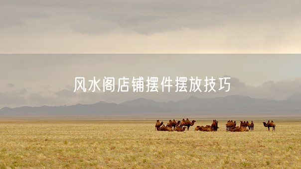 风水阁店铺摆件摆放技巧(图1)
