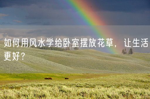 如何用风水学给卧室摆放花草，让生活更好？(图1)