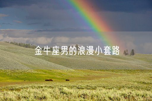 金牛座男的浪漫小套路(图1)