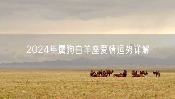2024年属狗白羊座爱情运势详解(图1)