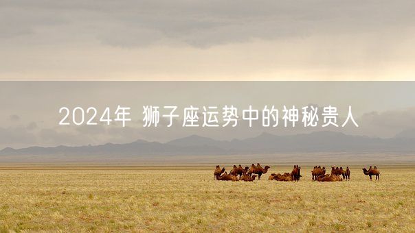 2024年 狮子座运势中的神秘贵人(图1)
