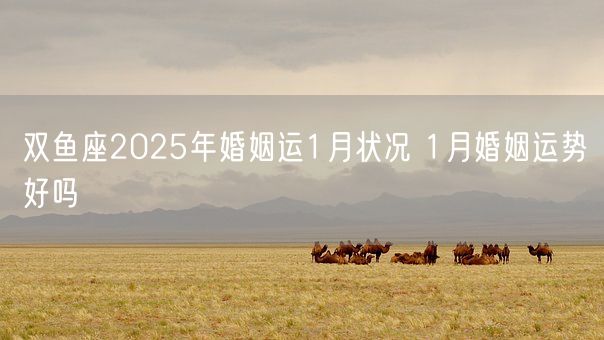 双鱼座2025年婚姻运1月状况 1月婚姻运势好吗(图1)