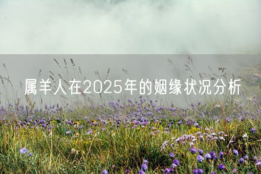 属羊人在2025年的姻缘状况分析(图1)