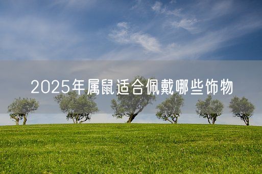 2025年属鼠适合佩戴哪些饰物(图1)