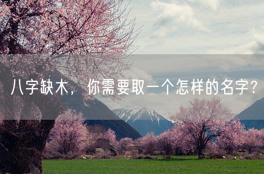 八字缺木，你需要取一个怎样的名字？(图1)
