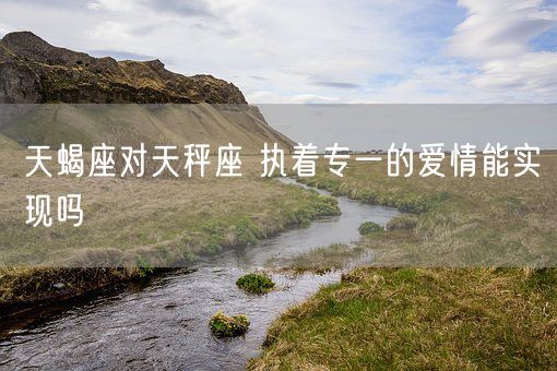 天蝎座对天秤座 执着专一的爱情能实现吗(图1)