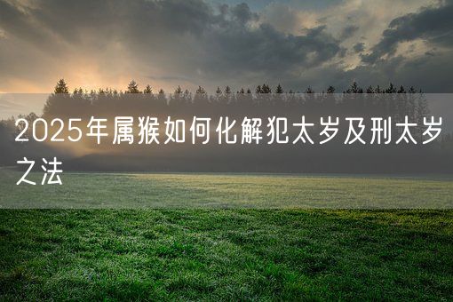 2025年属猴如何化解犯太岁及刑太岁之法(图1)