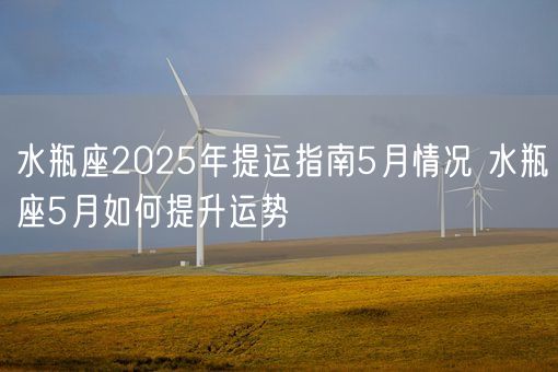 水瓶座2025年提运指南5月情况 水瓶座5月如何提升运势(图1) 水瓶座2025年提运指南5月情况 水瓶座5月如何提升运势(图1)