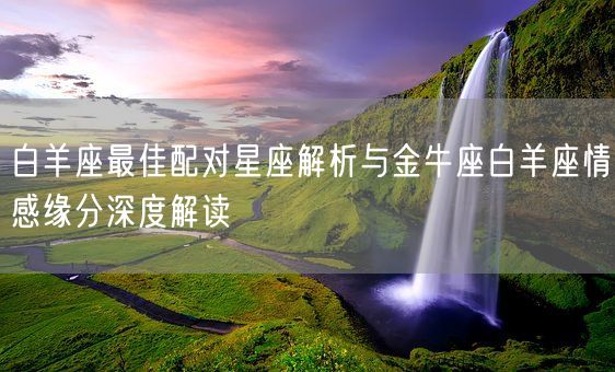 白羊座最佳配对星座解析与金牛座白羊座情感缘分深度解读(图1)