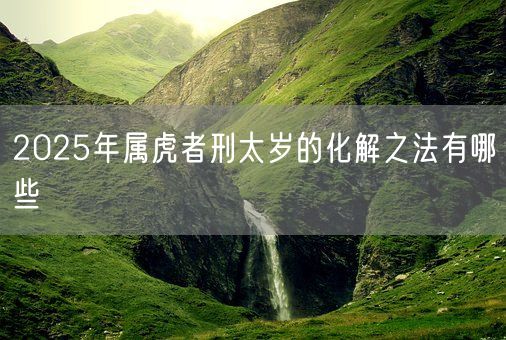2025年属虎者刑太岁的化解之法有哪些(图1)