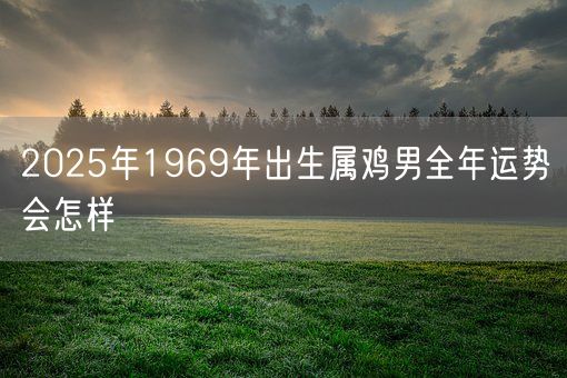 2025年1969年出生属鸡男全年运势会怎样(图1)