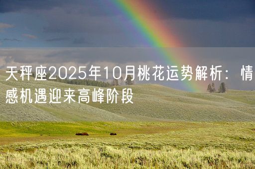 天秤座2025年10月桃花运势解析：情感机遇迎来高峰阶段(图1)