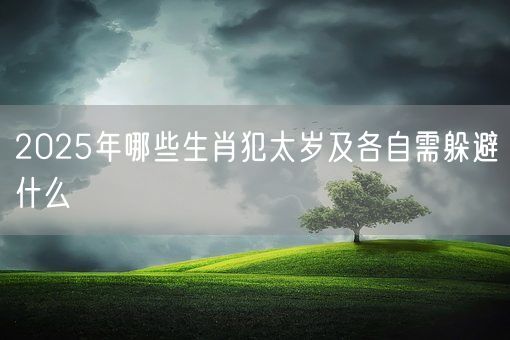 2025年哪些生肖犯太岁及各自需躲避什么(图1)