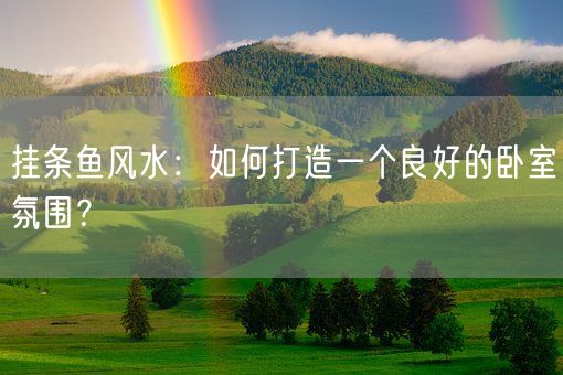 挂条鱼风水：如何打造一个良好的卧室氛围？(图1)
