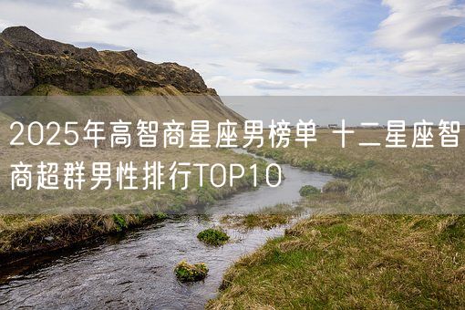 2025年高智商星座男榜单 十二星座智商超群男性排行TOP10(图1)