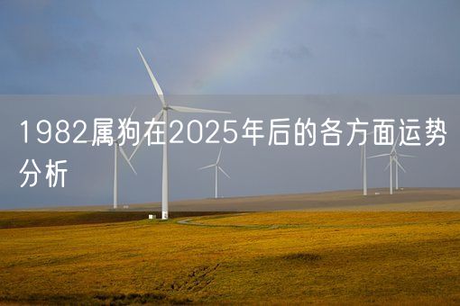 1982属狗在2025年后的各方面运势分析(图1)