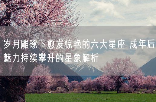 岁月雕琢下愈发惊艳的六大星座 成年后魅力持续攀升的星象解析(图1)