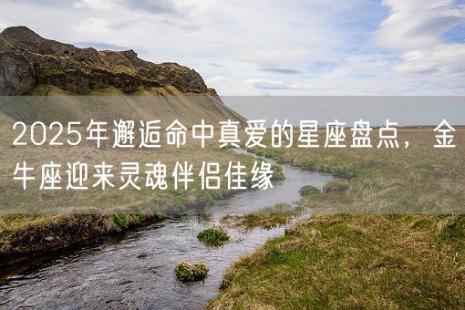 2025年邂逅命中真爱的星座盘点，金牛座迎来灵魂伴侣佳缘(图1)